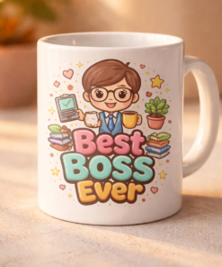 Mug for bosses with the slogan Best Boss Ever