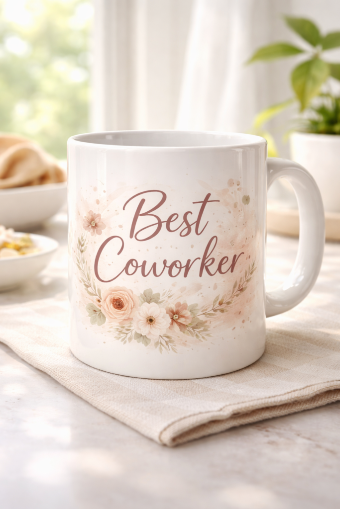 Mug for coworkers with the slogan Best Coworker