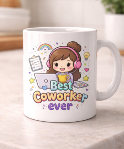 Mug for coworkers with the slogan Best Coworker Ever