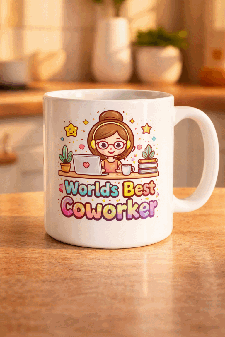 Mug for coworkers with the slogan World's Best Coworker