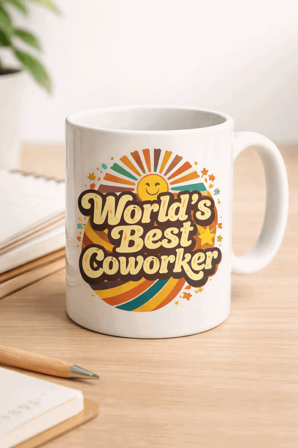 Mug for coworkers with the slogan World's Best Coworker