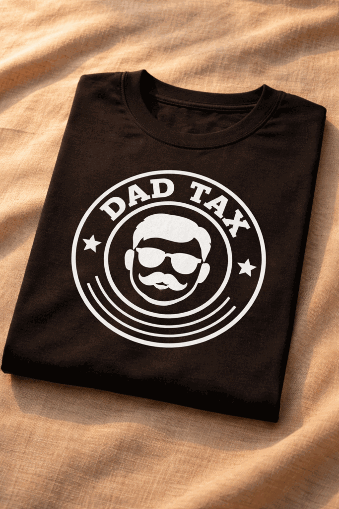 T-shirt for dads with the slogan Dad Tax