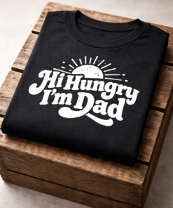 T-shirt for dads with the slogan Hi Hungry I'm Dad