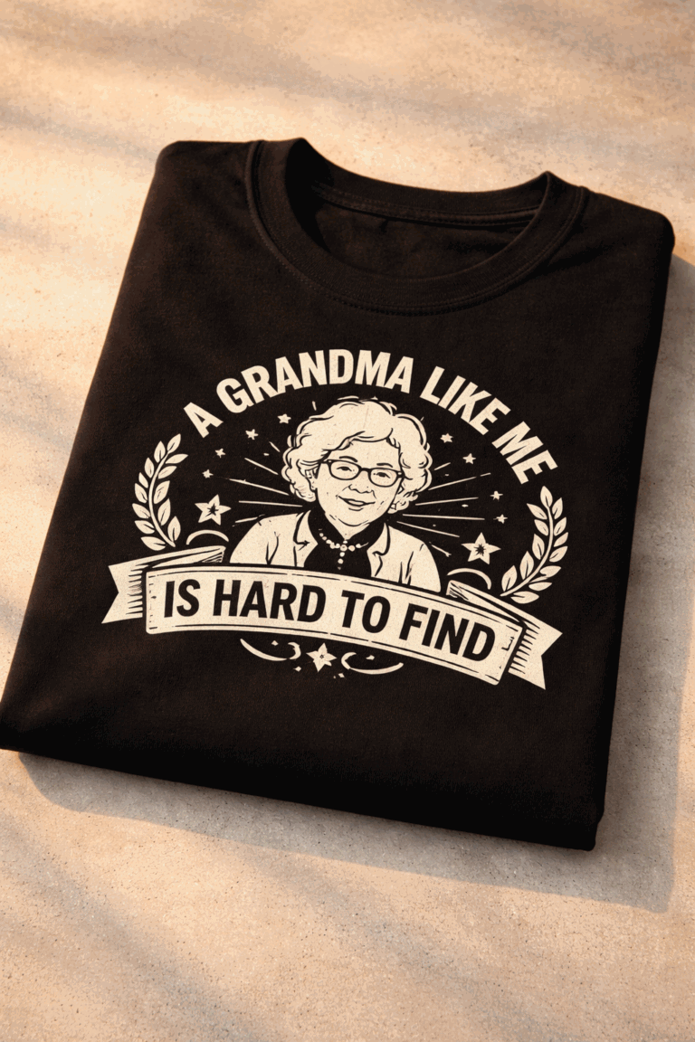 T-shirt for grandmas with the slogan A Grandma Like Me Is Hard To Find