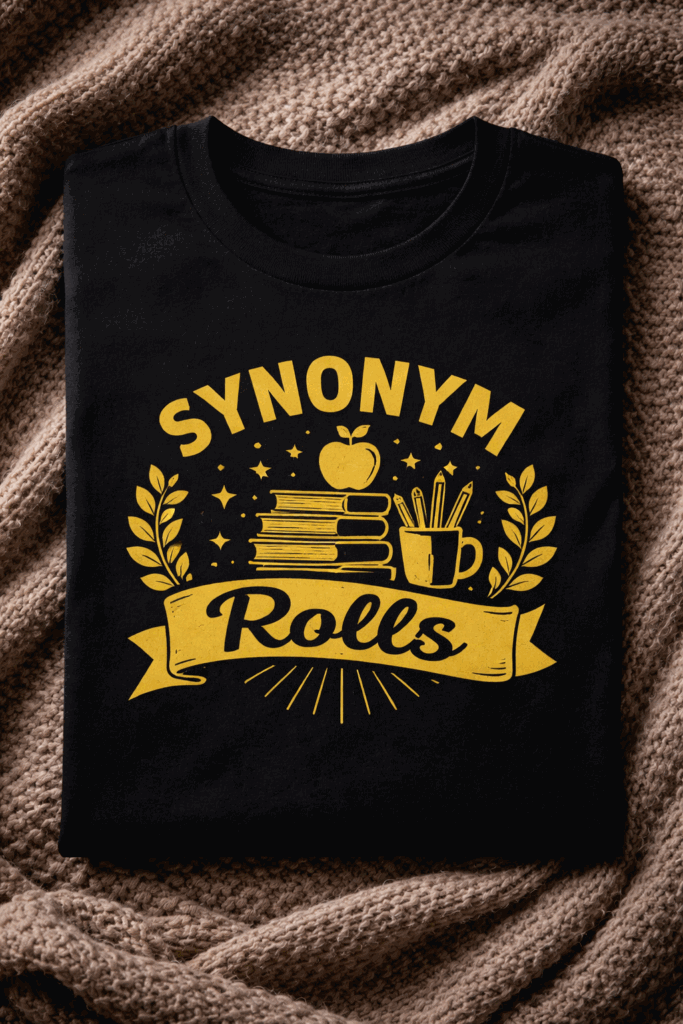 T-shirt for teachers with the slogan Synonym Rolls