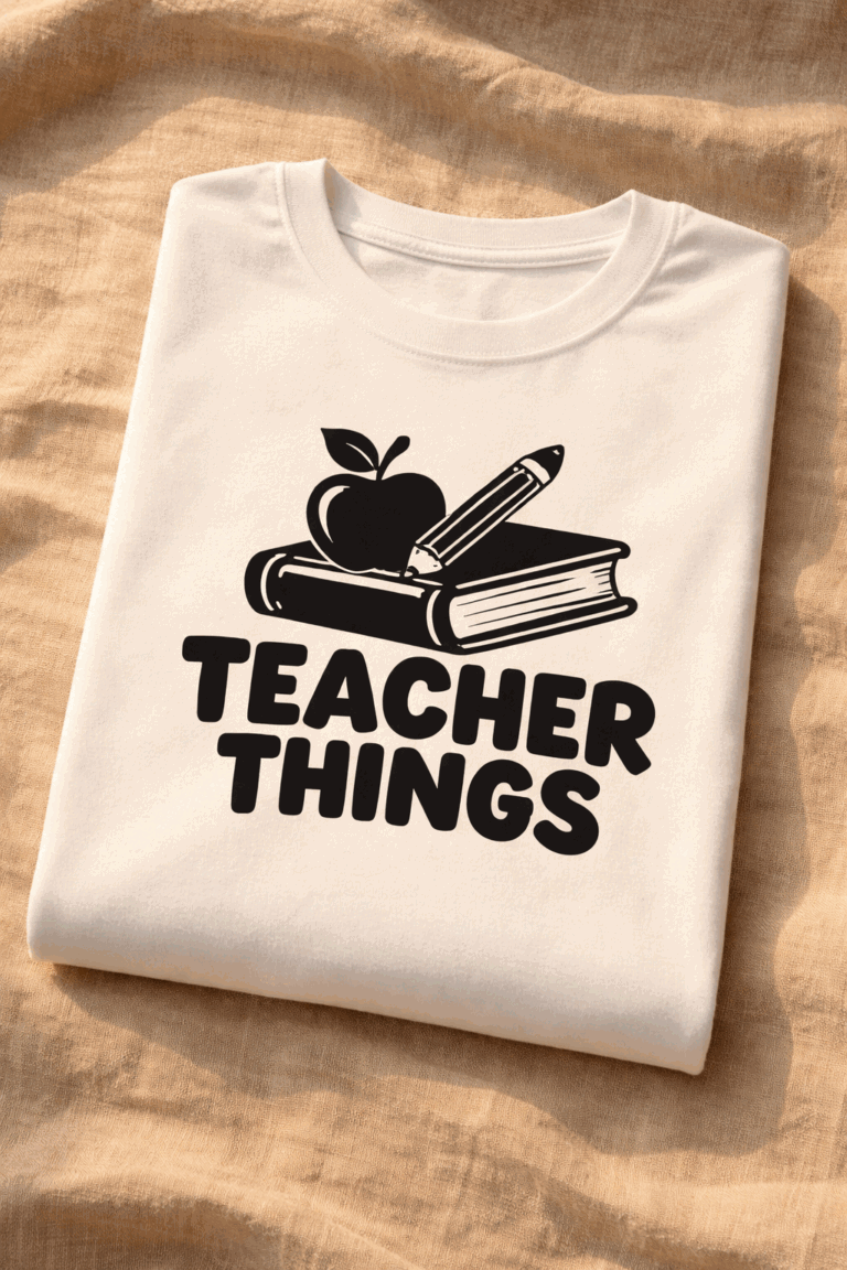 T-shirt for teachers with the slogan Teacher Things