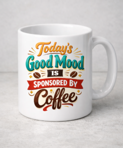 Today's Good Mood Is Sponsored By Coffee Funny Mug