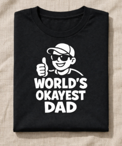 World’s Okayest Dad Funny T-Shirt